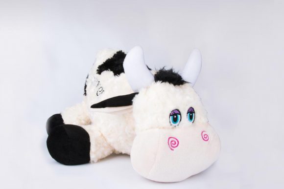White Cow Stuffed Animal (Big sized 15,75 inches)