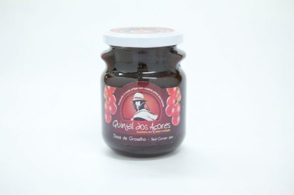 Flask of 350gr of currant berry jam