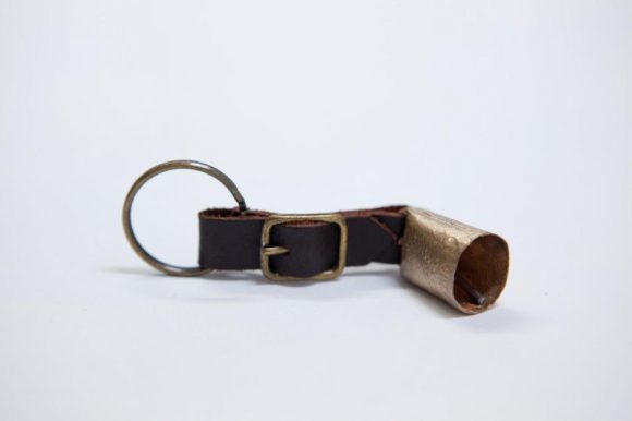 Metal bell key holder