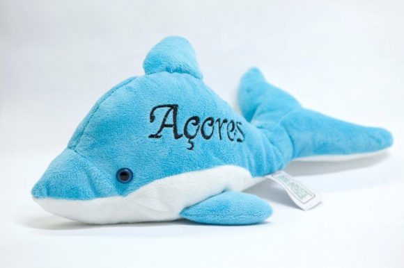 Azores blue dolphin Stuffed Animal with sound 18cm