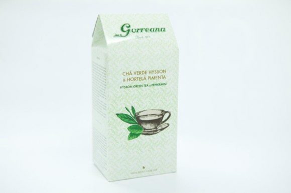 Gorreana green mint tea bag